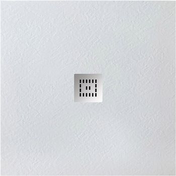Душевой поддон из искусственного камня BelBagno Uno 80x80 TRAY-MR-UNO-A-80-35-W-CR Белый — фото 1, Душевые поддоны из искусственного камня