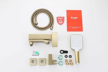 Смеситель для ванны Raglo R01.30.03 Золото матовое — фото 7, Смеситель для ванны