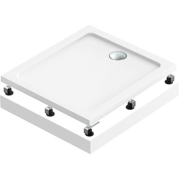 Акриловый поддон для душа Bas Олимпик 90х80 ПН00049 Белый — фото 1, Акриловые душевые поддоны