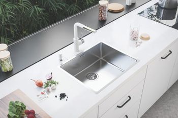 Мойка для кухни KOMBINO 50 KMB 90 FI 542X442 F/S в комплекте с сифоном 1130551 — фото 3, Кухонные мойки
