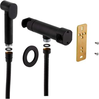 Гигиенический душ со смесителем Remer Minimal N64WNO Черный матовый — фото 4, Гигиенические души