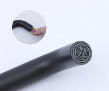 Смеситель для раковины Bronze de Luxe Scandi 14511B Черный матовый — фото 4, Смесители для раковины