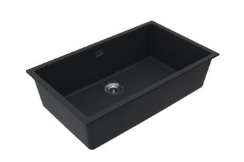 Мойка для кухни ALVEUS OMNI 40 GRANITAL DEEP BLACK-G90 750x450x198 с сифоном 1145083 — фото 2, Кухонные мойки