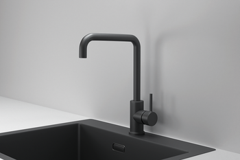 Granula-7110, ЧЕРНЫЙ МАТОВЫЙ, СМЕСИТЕЛЬ КУХОННЫЙ — фото 1, Смесители для кухни