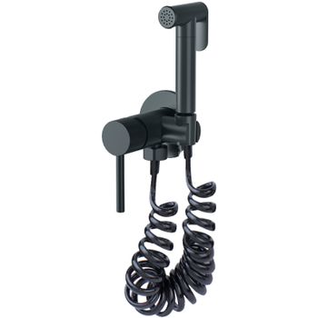 Гигиенический душ со смесителем Bronze de Luxe Scandi 701/1B Черный матовый — фото 1, Гигиенические души