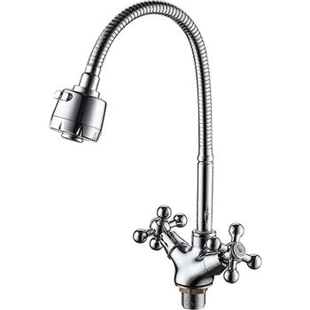 Смеситель для кухни Ledeme H19 4319-3L Хром — фото 1, Смесители для кухни