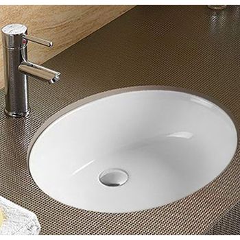 Раковина CeramaLux 60 540QA Белая глянцевая — фото 2, Раковины встраиваемые снизу