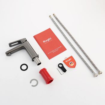 Смеситель для раковины Raglo R51.10.09 Графит матовый — фото 6, Смесители для раковины