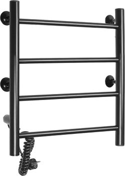 Электрический полотенцесушитель Domoterm Классик DMT 109-4 50x50 EK L Черный матовый — фото 4, Электрические полотенцесушители