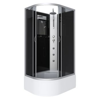 Душевая кабина Niagara Classic NG-2510-14RBKTG (120х80х210) высокий поддон(40см),стекло тонированное — фото 2, Душевые кабины