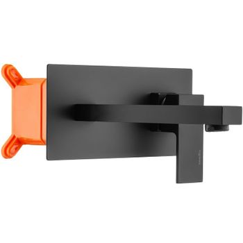 Смеситель для раковины Swedbe Platta 5501B Черный матовый — фото 8, Смесители для раковины