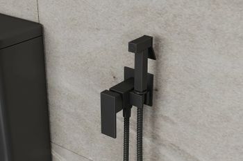 Гигиенический душ со смесителем Rush Thira TR3635-99Black Черный матовый — фото 4, Гигиенические души