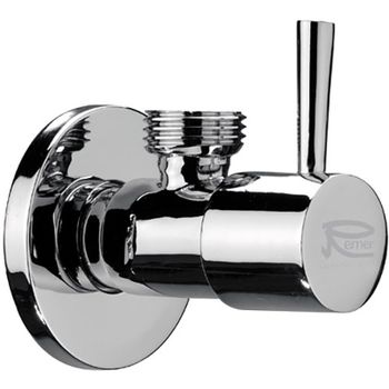 Запорный вентиль Remer 128L1212 Хром — фото 1, Комплектующие для туалета