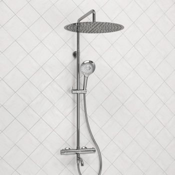 A188.117.101.087.CH Thermo Душевой комплект с термостатическим смесителем — фото 1, Душевые стойки