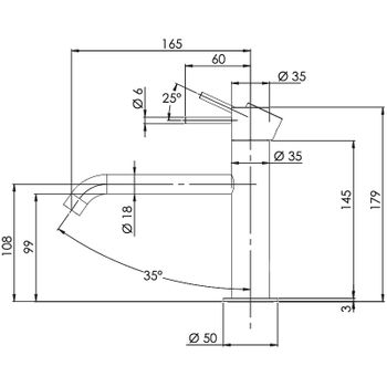 Смеситель для раковины Remer X-Style X12A Хром — фото 2, Смесители для раковины