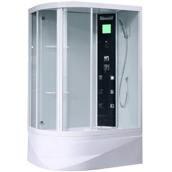 Душевая кабина Orans 130x90 R 86155r0 с гидромассажем профиль Белый задние стенки Белые — фото 1, Душевые кабины