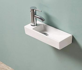 Раковина CeramaLux 38 9048FR Белая — фото 6, Мини-раковины