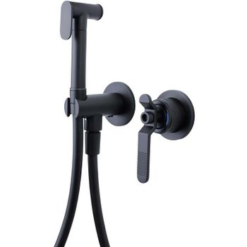 Гигиенический душ со смесителем Bronze de Luxe 1760'S Loft 3253SB Черный матовый — фото 1, Гигиенические души