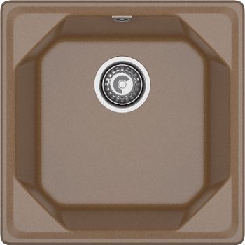 GRANFEST Мойка UNIQUE 500 1-чаша 500*500мм терракот арт.GF- — фото 2, Кухонные мойки