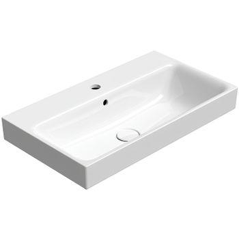 Раковина GSI Nubes 70 9687111 Белая — фото 1, Раковины встраиваемые сверху