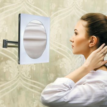 K-1008 Зеркало с LED-подсветкой, 3-х кратным увеличением — фото 2, Косметические зеркала