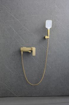 Смеситель для ванны Raglo R01.30.03 Золото матовое — фото 12, Смеситель для ванны