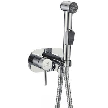 Гигиенический душ со смесителем Milardo Tidy TIDSBR0M08 Хром глянцевый — фото 1, Гигиенические души