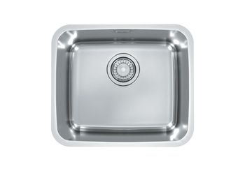 Мойка для кухни LUNO 20 SAT 90 FI 340X400 в комплекте с сифоном 1130550, — фото 1, Кухонные мойки