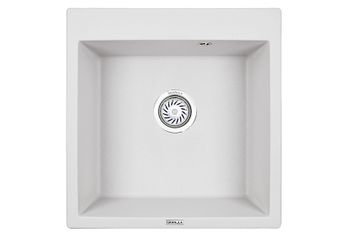 Granula-5102, АРКТИК (БЕЛЫЙ), кухонная мойка, кварц — фото 1, Кухонные мойки