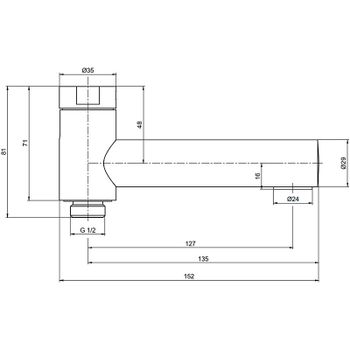 Излив для смесителя AQUAme AQM8301MB Черный — фото 3, Изливы