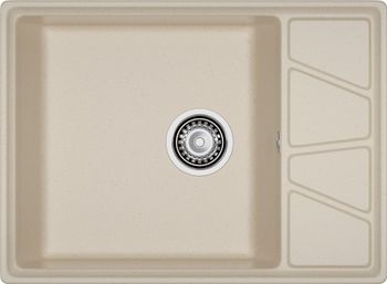 GRANFEST Мойка VERTEX 680L 1-чаша+крыло 680*500мм кашемир арт.GF- — фото 2, Кухонные мойки