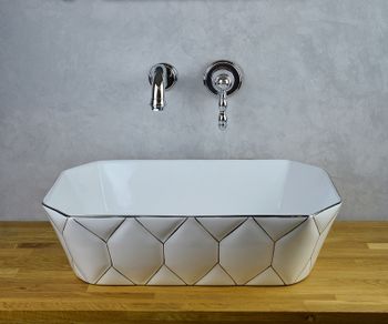 Смеситель для раковины Bronze de Luxe Tiffany 1920CR Хром — фото 5, Смесители для раковины