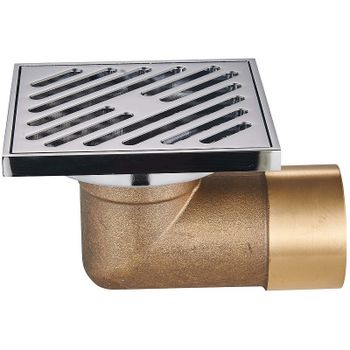 Душевой трап Raglo 100x100 R606.10 с решеткой Хром — фото 1, Трапы для душа