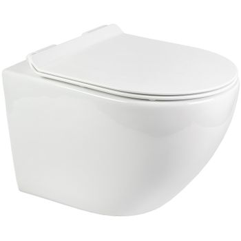 Унитаз Bond Oval F13-10 подвесной с сиденьем Микролифт — фото 1, Подвесные унитазы