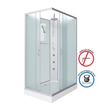 Душевая кабина Niagara Classic NG-43285-14QBKTG (120х80х210) низкий поддон(13см),стекло матовое,3 ме — фото 2, Душевые кабины