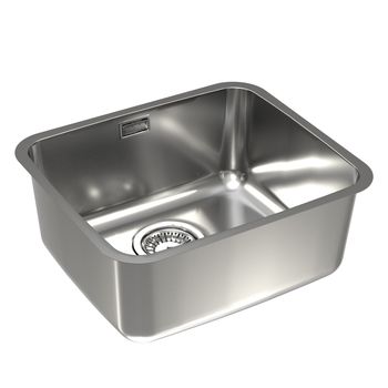 Мойка для кухни LUNO 20 SAT 90 FI 340X400 в комплекте с сифоном 1130550, — фото 3, Кухонные мойки