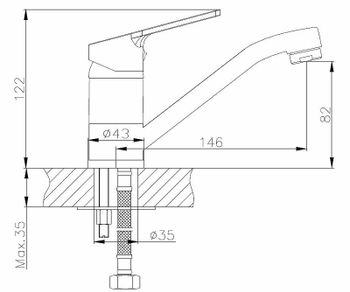 Смеситель для раковины ESKO Saint-Petersburg SPb 15 Хром — фото 2, Смесители для раковины