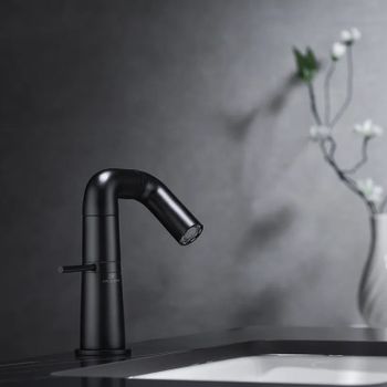 Смеситель для раковины Haiba HB10813-7 Черный матовый — фото 2, Смесители для раковины