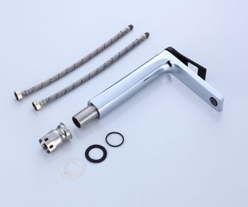 Смеситель для раковины Bronze de Luxe Element EL21CB Хром Черный — фото 6, Смесители для раковины