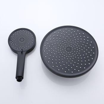 Душевая система Bond B01-8188 Черная матовая — фото 6, Душевые стойки