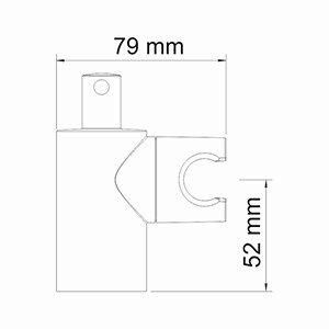 Товар: A013 Настенный держатель лейки - фото 3 A013 Настенный держатель лейки — фото 3, Держатели для душа