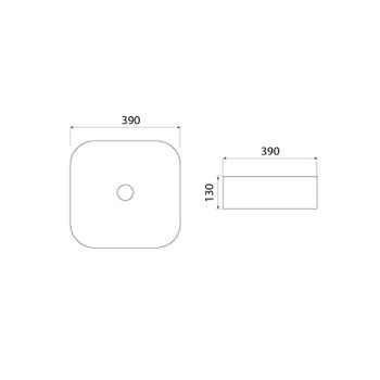 Раковина-чаша Iddis Bridge 39 BRIGM04i27 Серая матовая — фото 4, Раковины накладные