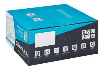 Granula-3801, ШВАРЦ (чёрный металлик), кухонная мойка, кварц — фото 3, Кухонные мойки