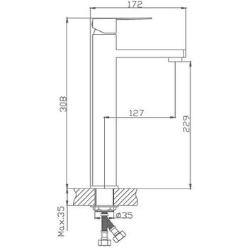 Смеситель для раковины Haiba HB11803 Нержавеющая сталь — фото 2, Смесители для раковины