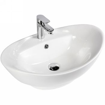 Раковина Bond 59 S15-590 Белая глянцевая — фото 12, Раковины накладные