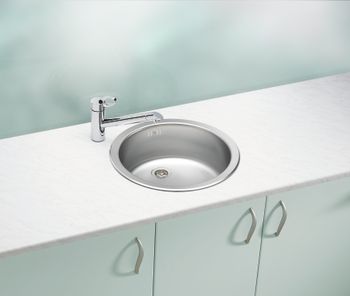 Мойка для кухни FORM 10 NAT-90 FI 450 в комплекте с сифоном 1130550, — фото 2, Кухонные мойки