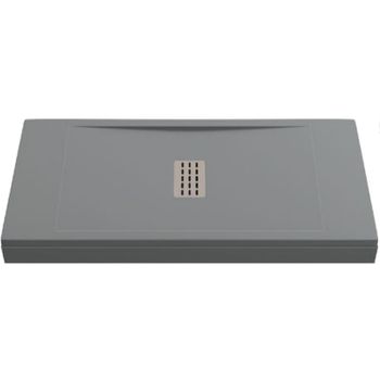 Душевой поддон из искусственного камня Creto Etna 160x90 2-0024 Серый — фото 1, Душевые поддоны из искусственного камня