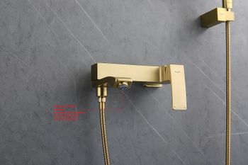 Смеситель для ванны Raglo R01.30.03 Золото матовое — фото 10, Смеситель для ванны