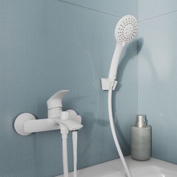 Смеситель для ванны Milardo Rora RORWT00M02 Белый матовый — фото 2, Смеситель для ванны