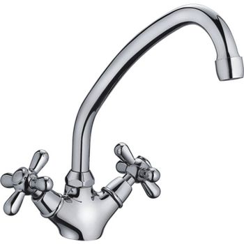 Смеситель для кухни Haiba HB4125 Хром — фото 1, Смесители для кухни